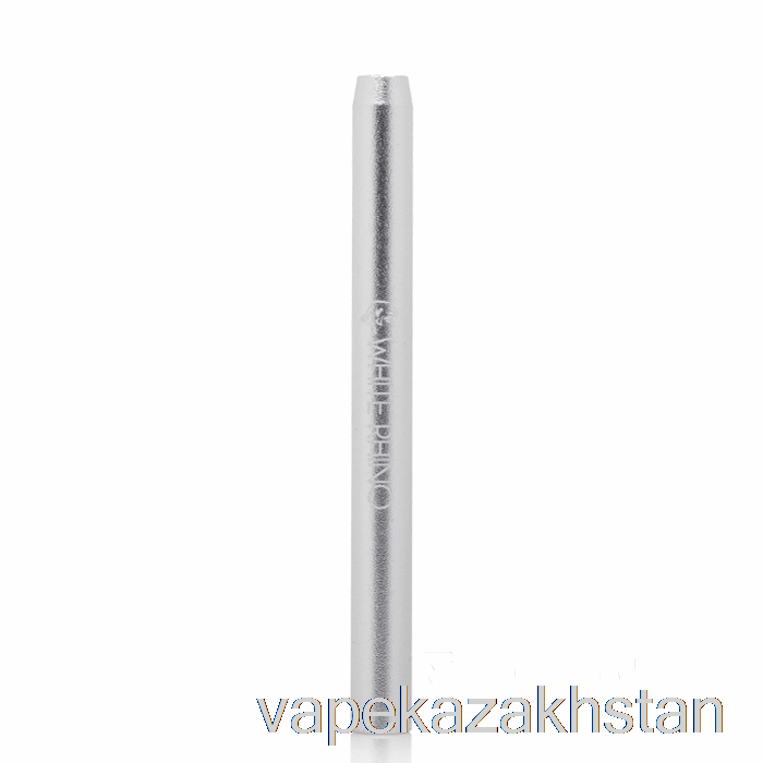 Vape Kazakhstan White Rhino Metal Bat Taster Pipe Silver